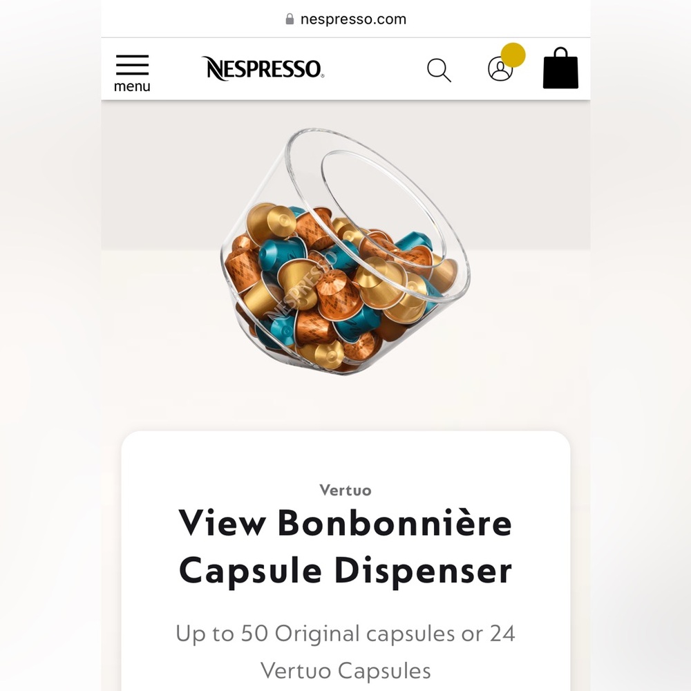 Nespresso - View Collection - Capsule Pod Holder - View Bonbonniere